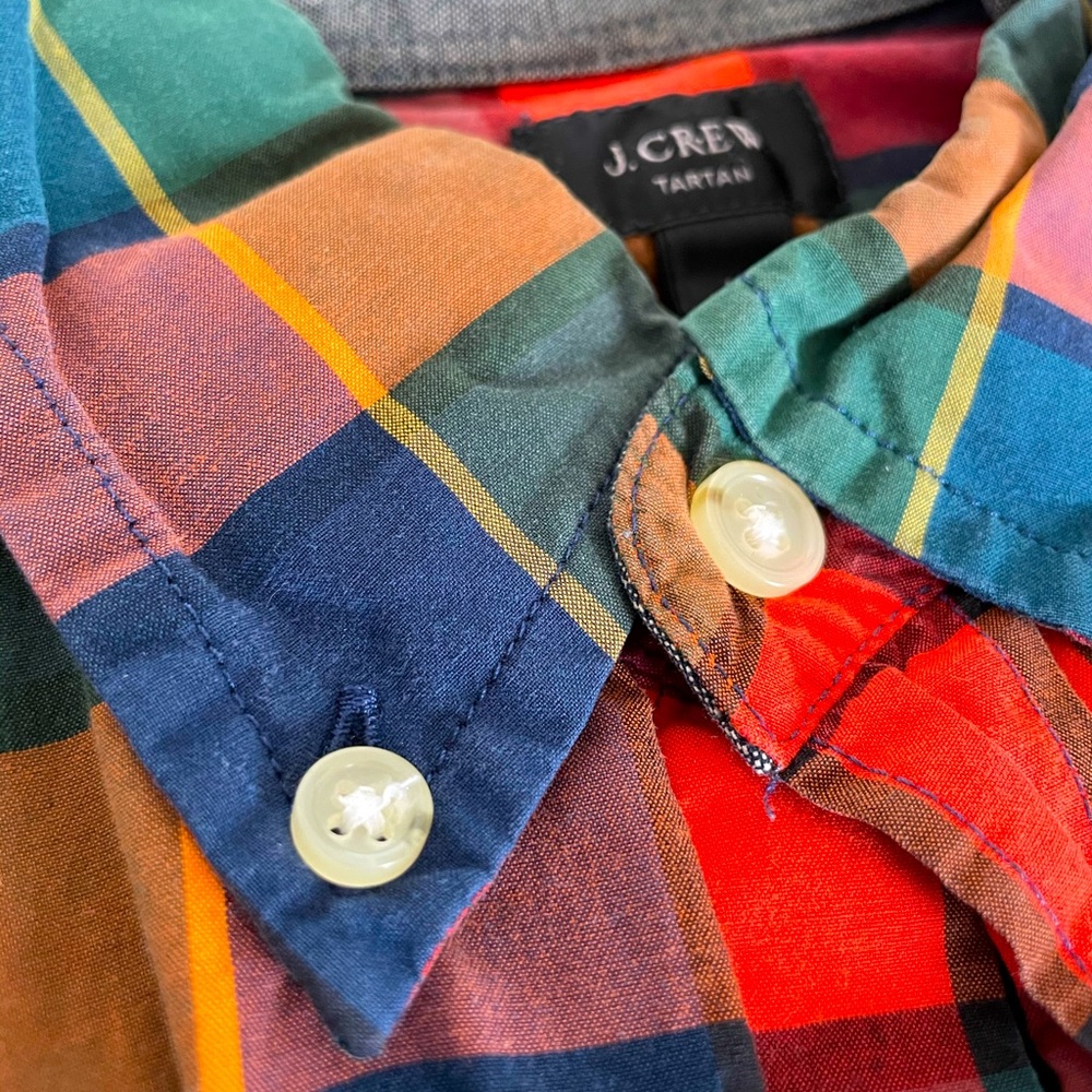 Slim Fit Men’s J. Crew Tartan Button-Down Shirt